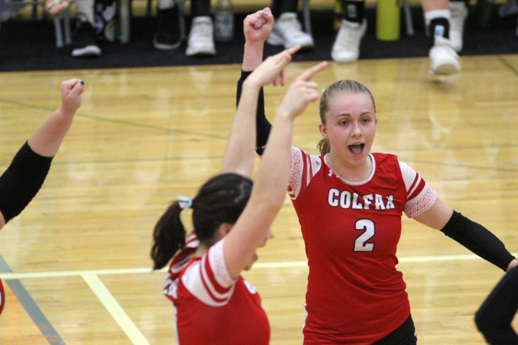 Cameron at Colfax volleyball regionals 10-24-19